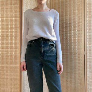 Cozy lilac Madewell textured sweater